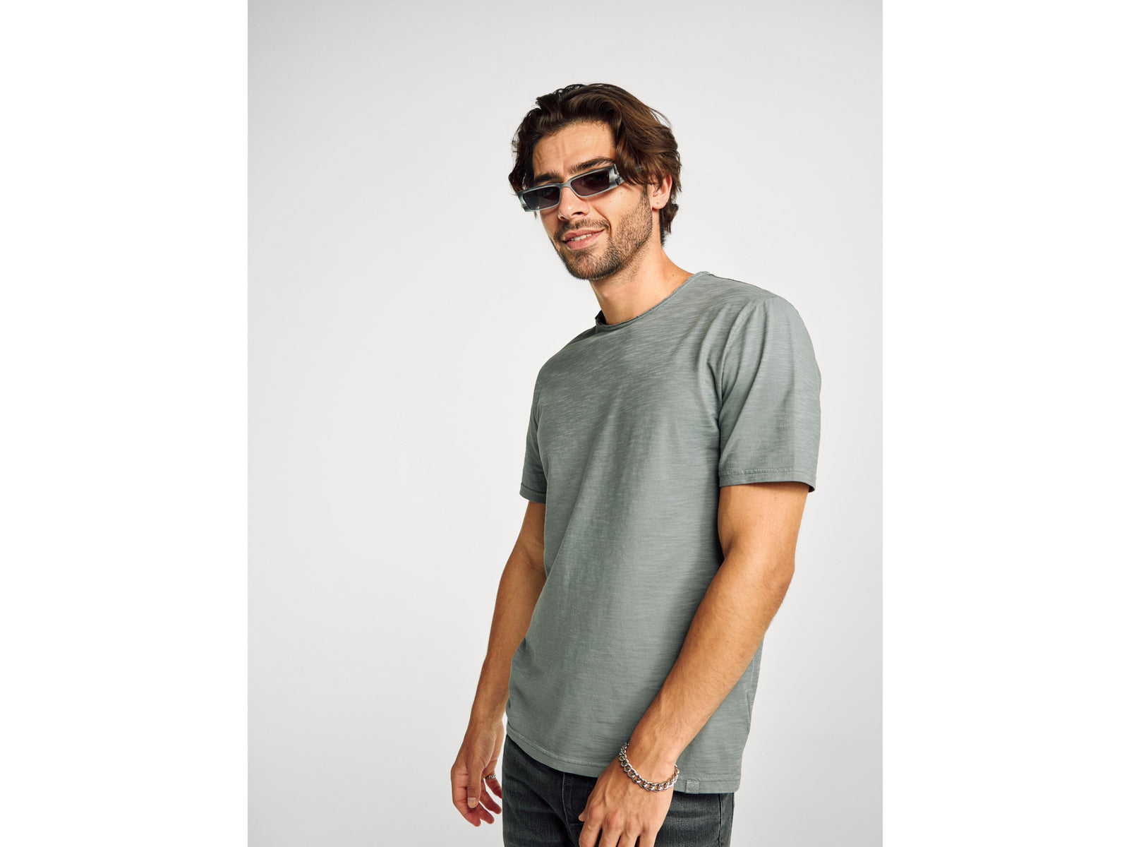 Slub cotton t-shirt