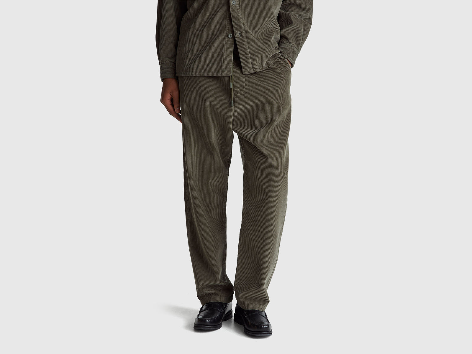 Velvet jogging trousers