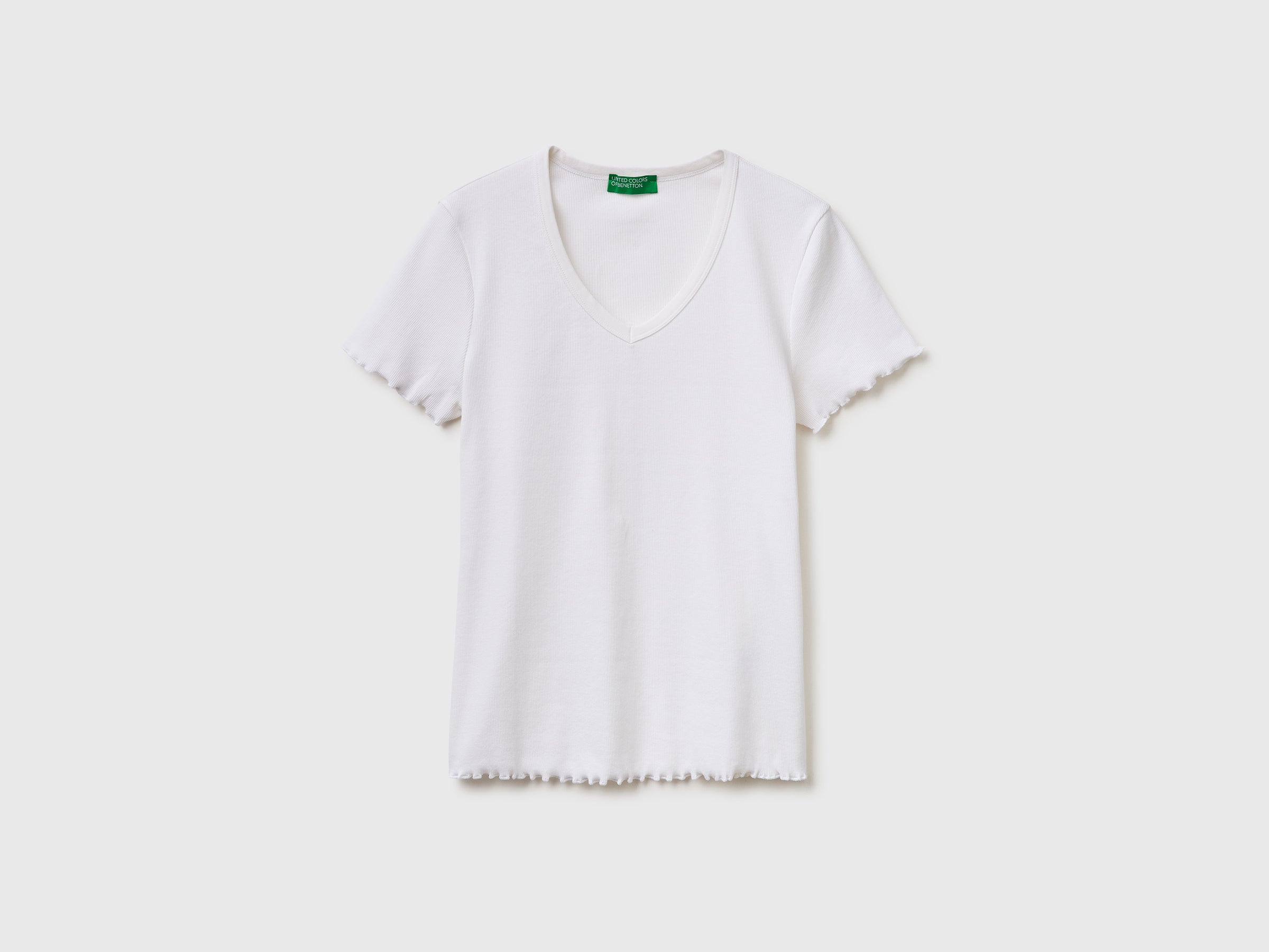Ribbed V-neck T-shirt - ucb_image_FS