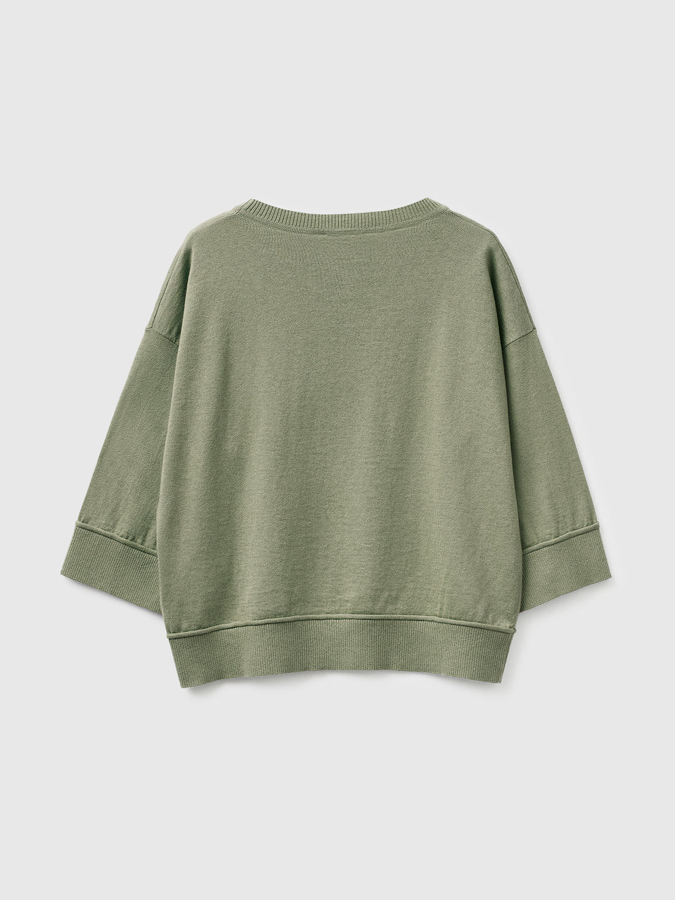 Camisola de gola redonda em algodão e lã - ucb_image_BS