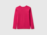 T-shirt with glittery logo in organic cotton - ucb_image_BS