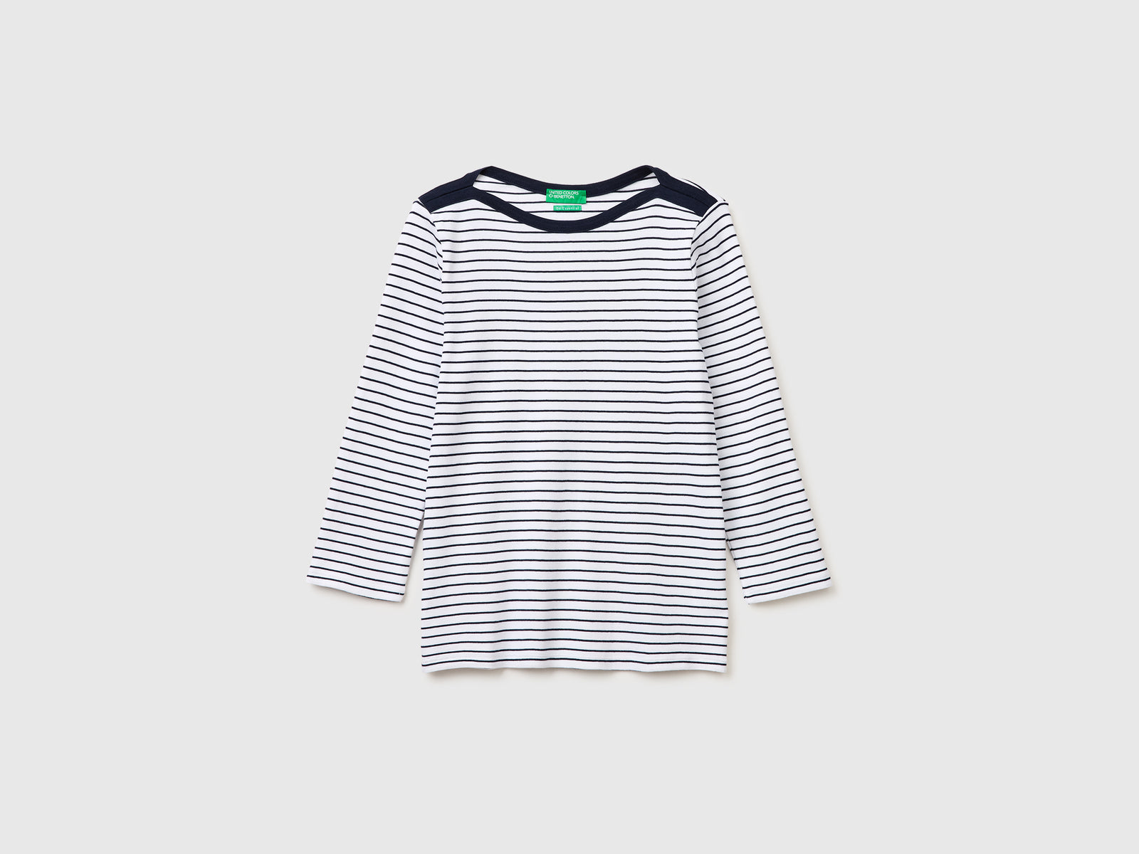 Striped t-shirt with boat neck - ucb_image_FS