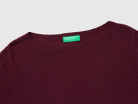 100% Merino wool boat neck sweater - ucb_image_DS1