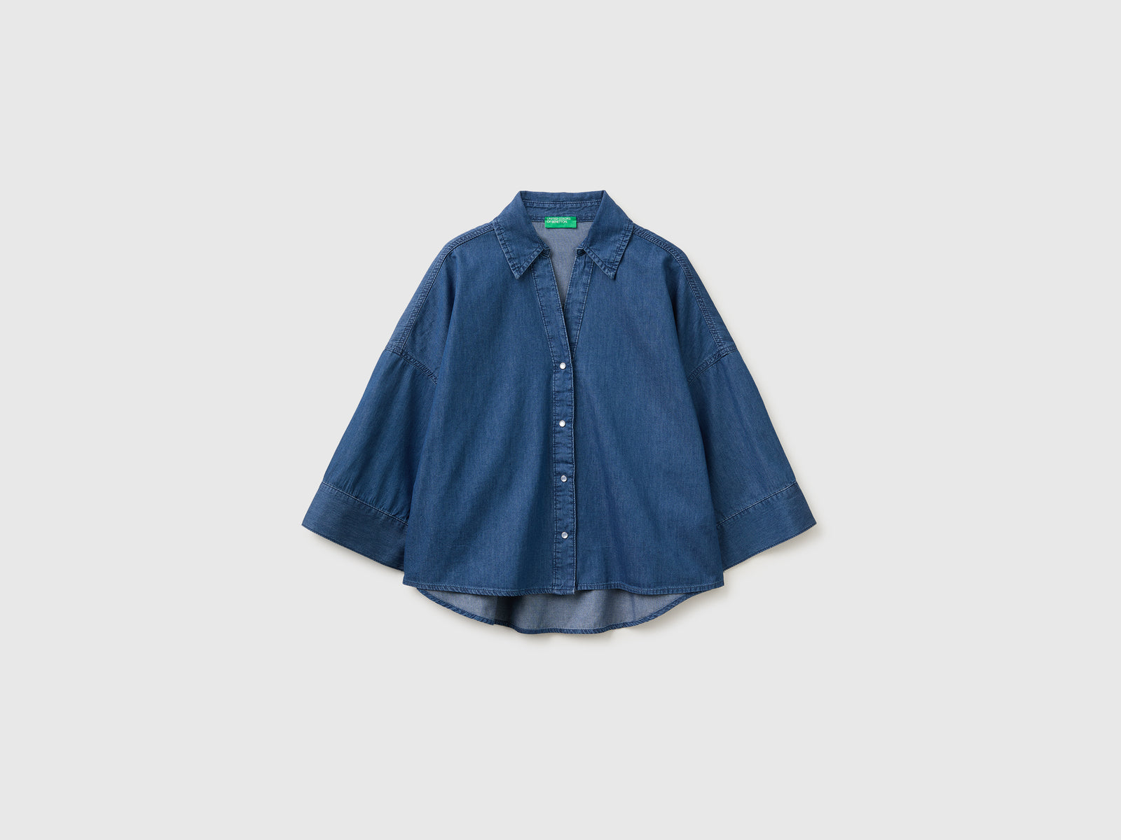 Camisa evasé em chambray - ucb_image_FS
