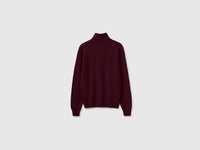 Camisola de gola alta ameixa em pura lã Merino - ucb_image_BS