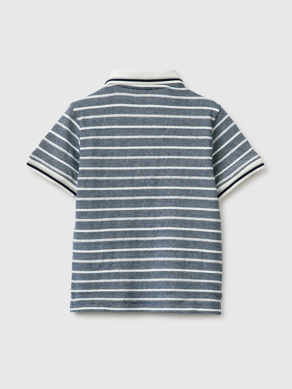 Striped polo shirt with patch - ucb_image_BS