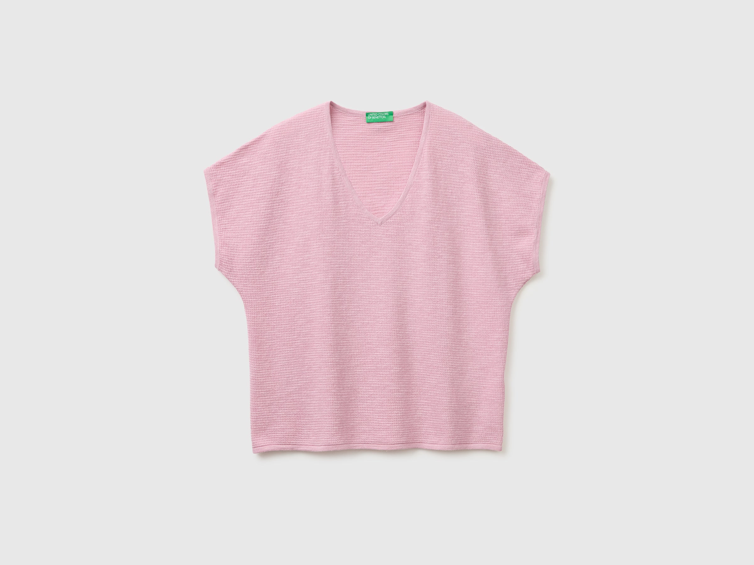 V-neck sweater in linen blend - ucb_image_FS