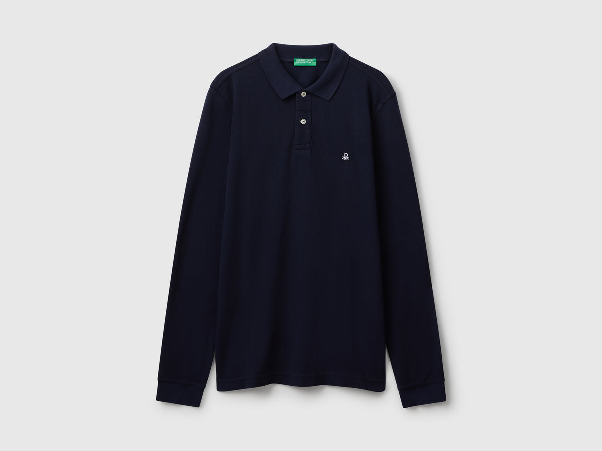 Polo de manga comprida em algodão - ucb_image_FS