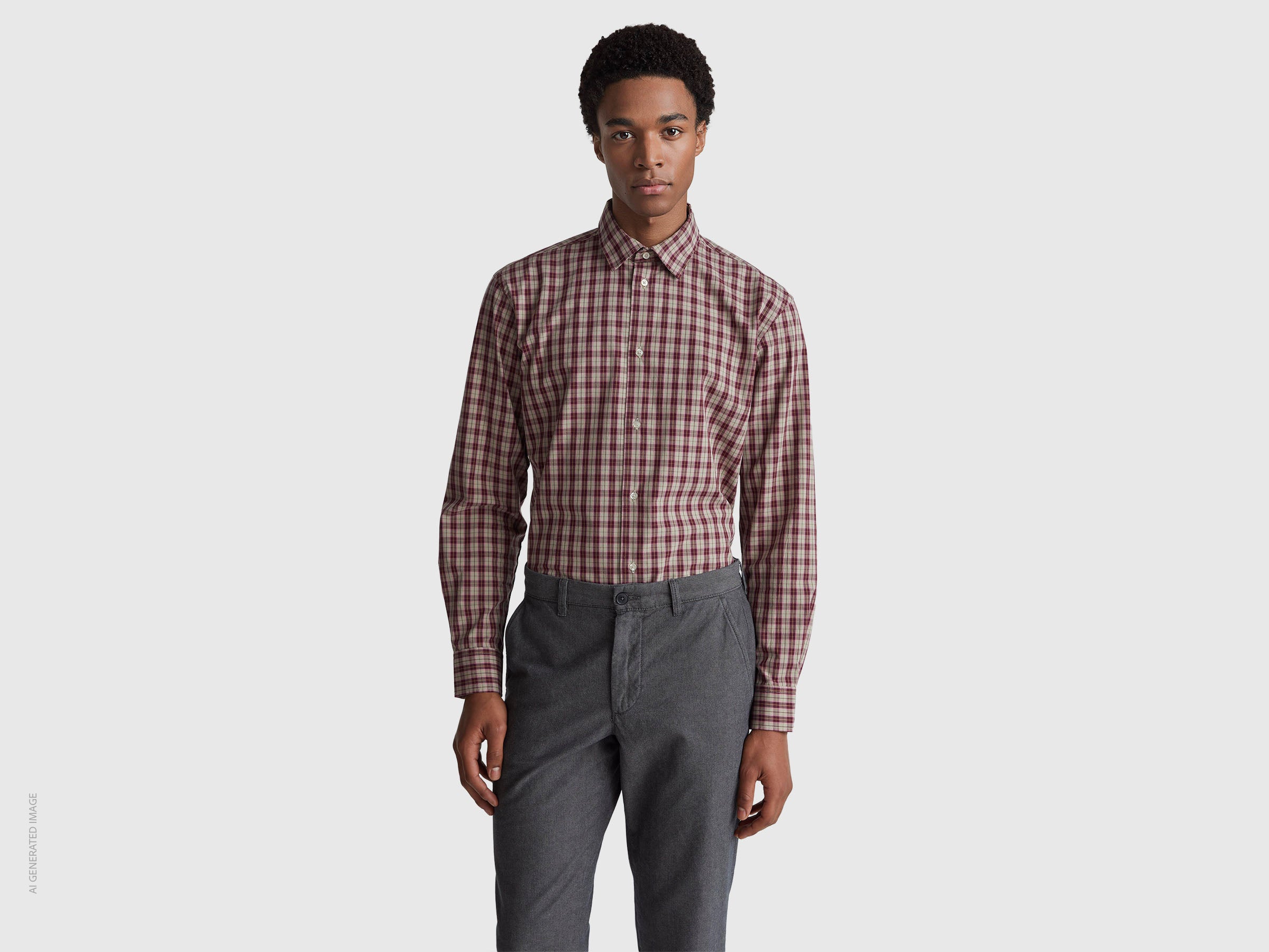 Camisa aos quadrados 100% algodão - ucb_image_F