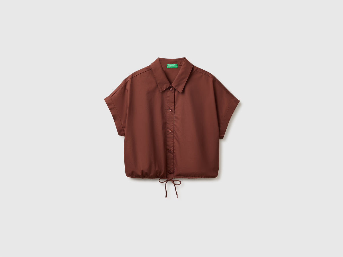 Cropped shirt with drawstring - ucb_image_FS