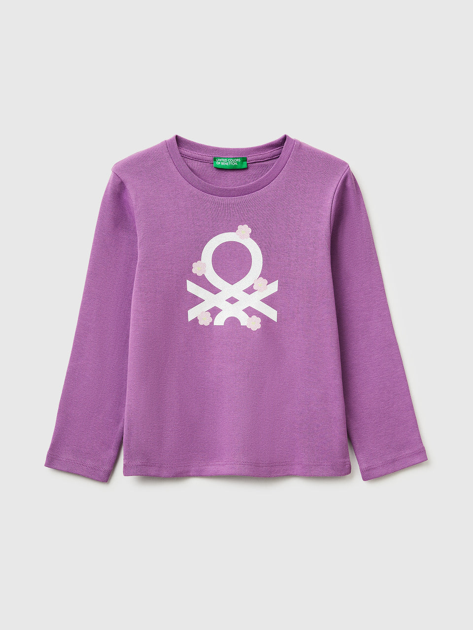 T-shirt com logótipo glitter em algodão orgânico - ucb_image_FS