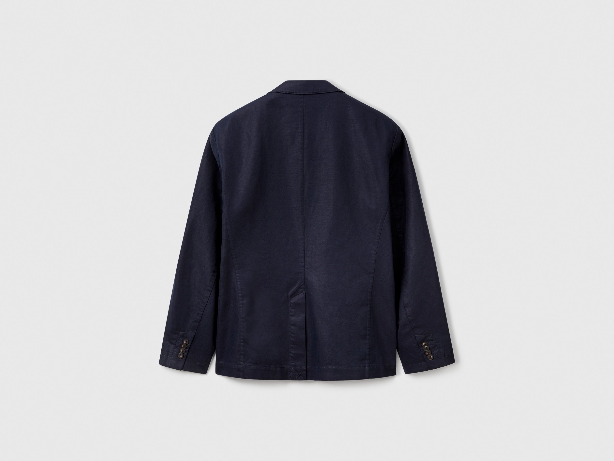 Blazer slim fit em mistura de viscose elástica. - ucb_image_BS