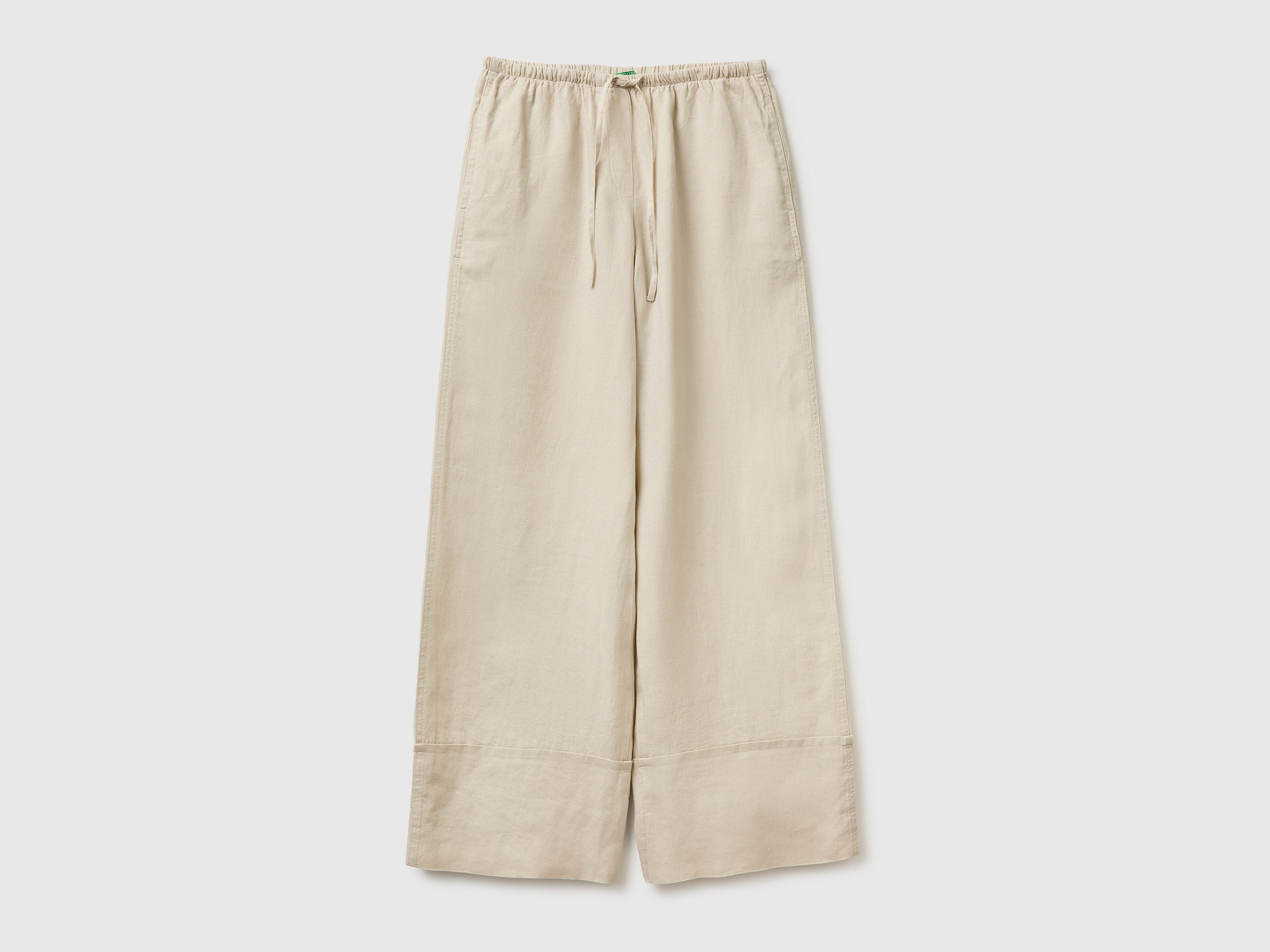 100% linen cuffed trousers - ucb_image_FS