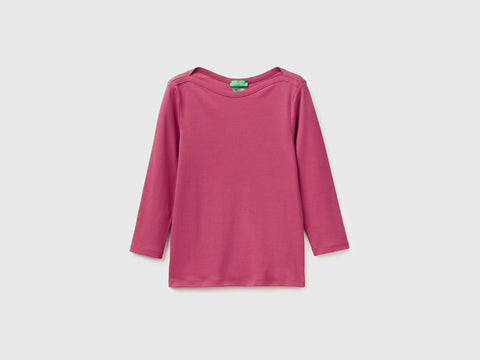 Slim fit t-shirt with boat neck - ucb_image_FS