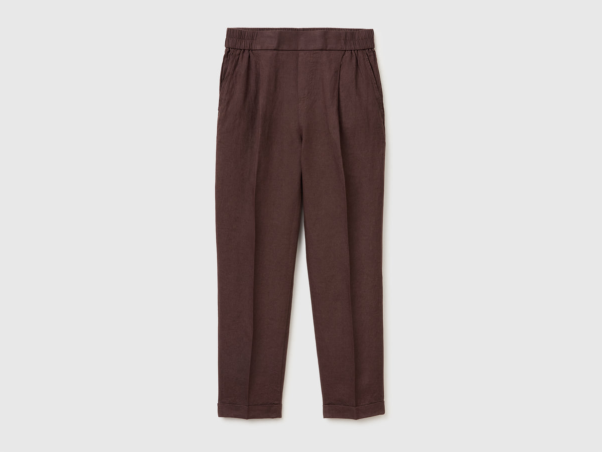 100% linen cigarette trousers - ucb_image_FS