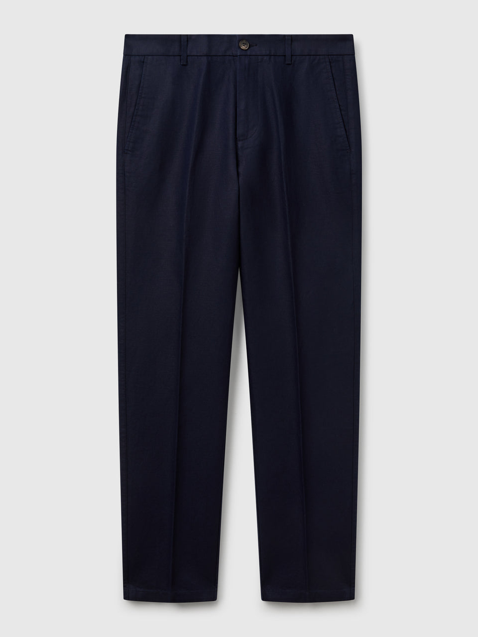 Chinos slim fit em mistura de linho - ucb_image_FS