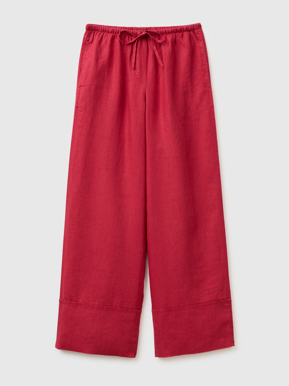 100% linen cuffed trousers - ucb_image_FS