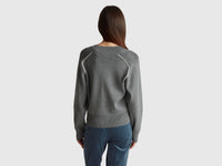 Camisola boxy fit com decote em V - ucb_image_B