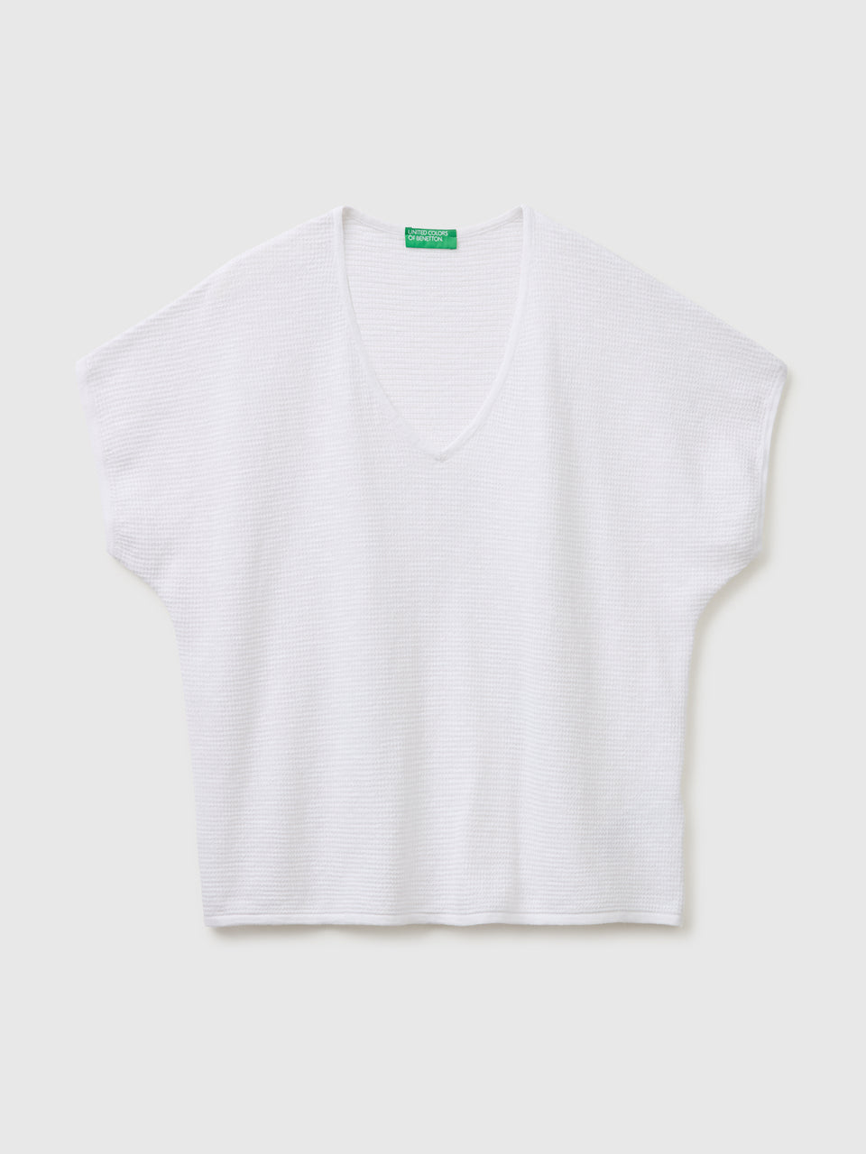V-neck sweater in linen blend - ucb_image_FS