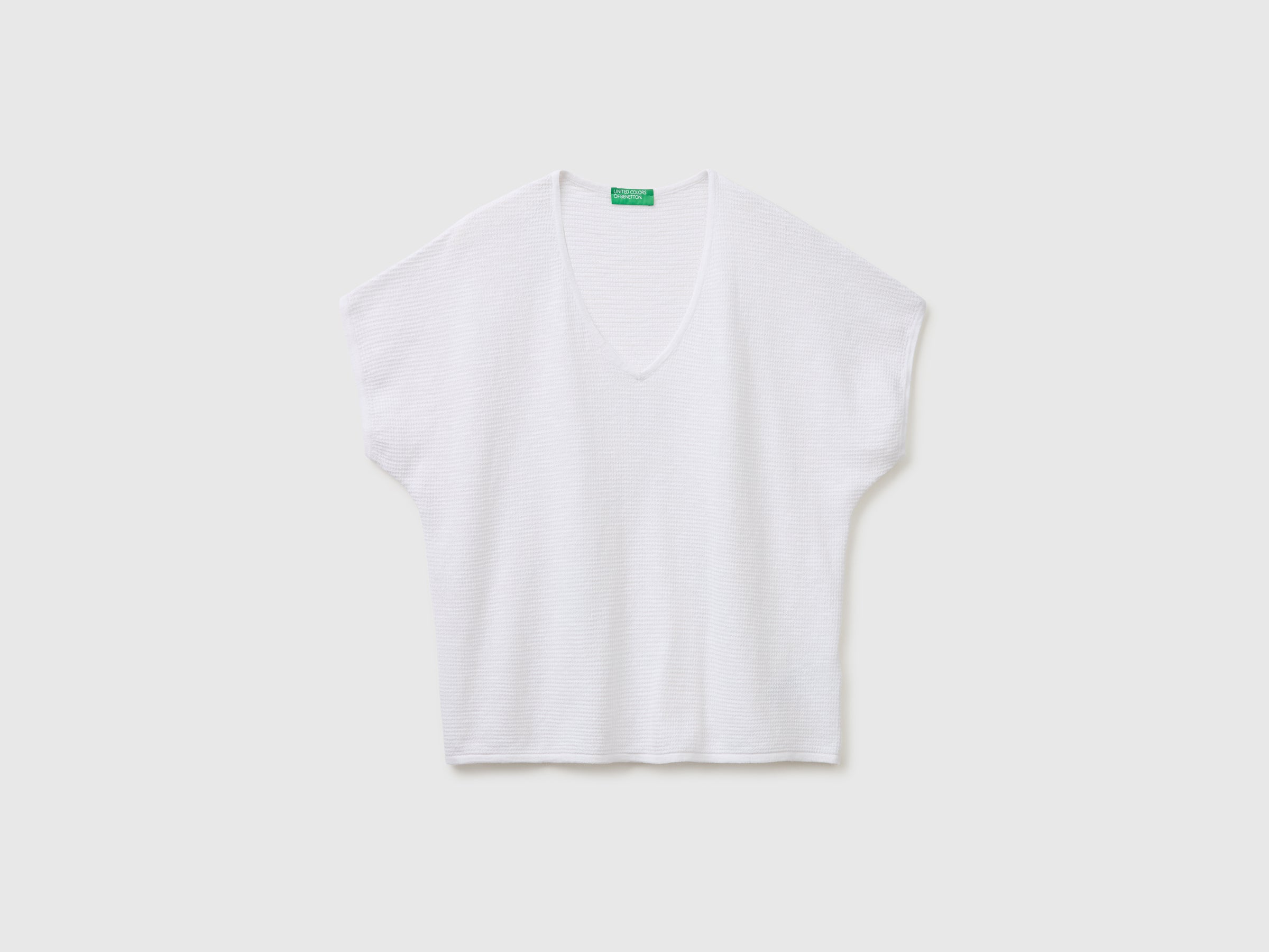 V-neck sweater in linen blend - ucb_image_FS