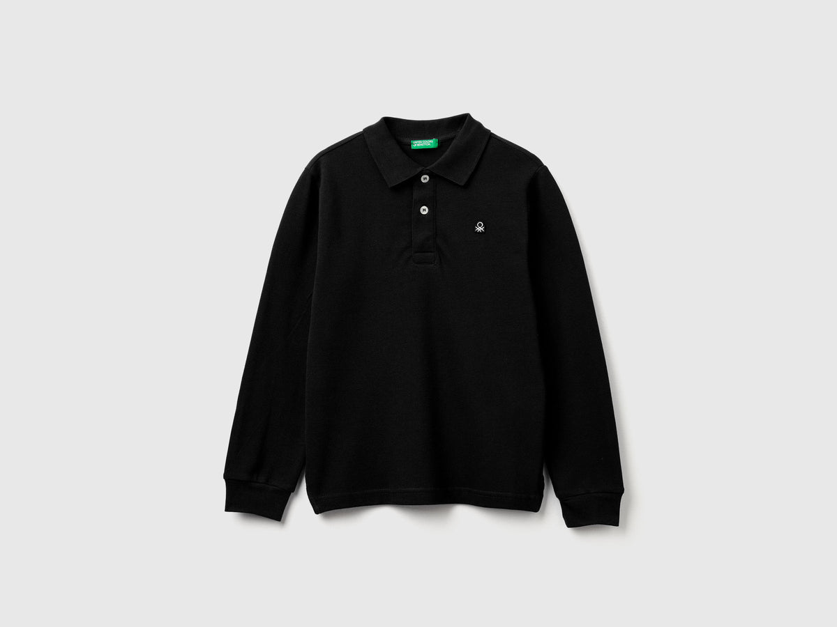 Polo de manga comprida em algodão - ucb_image_FS