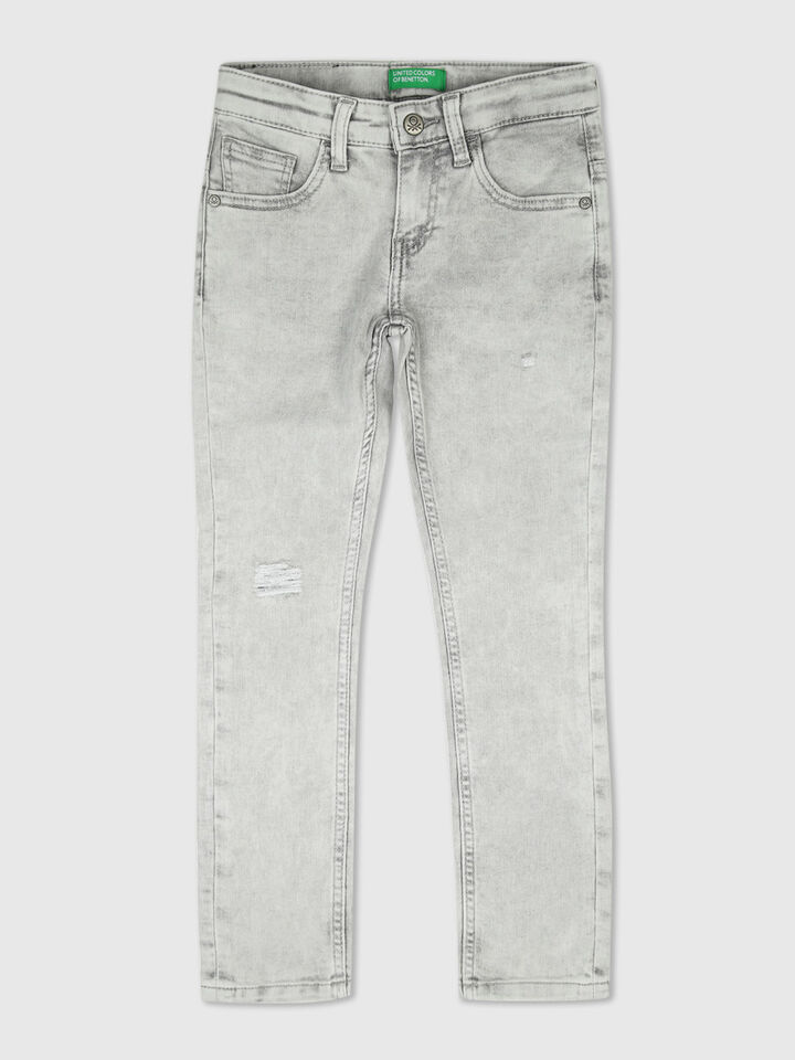 Ice Wash Grey Denim
