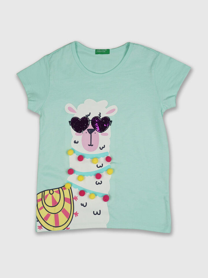 Llama WitHalf Sleeveequin Glasses