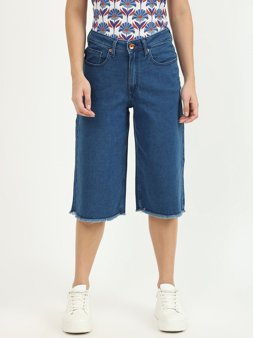 DENIM CULLOTES-BLUE image number null