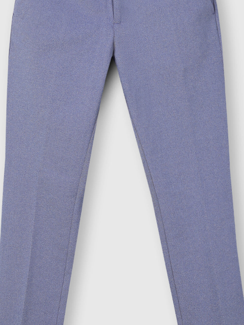 Polyester and Viscose Slim Fit Trousers image number null