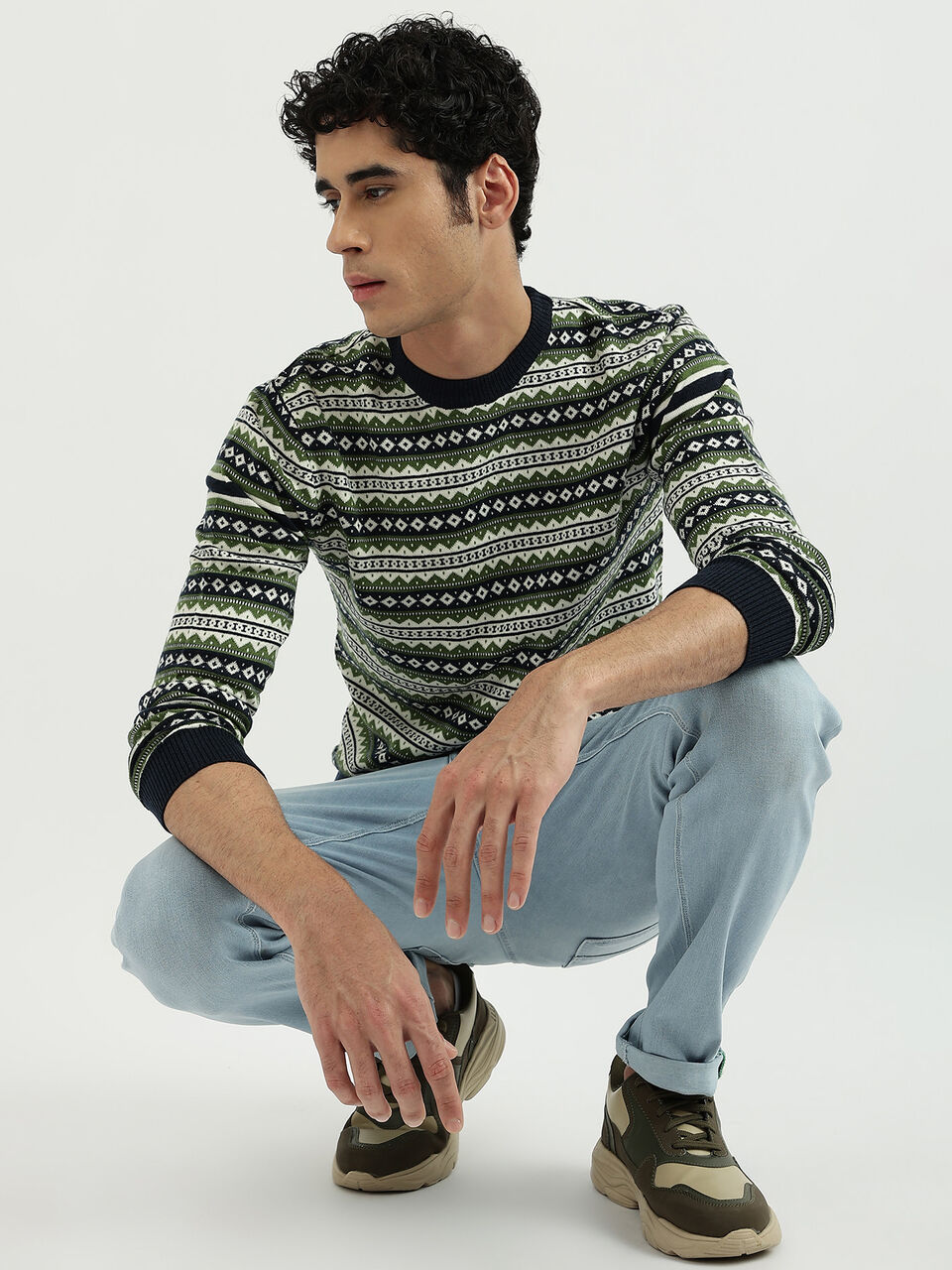 ACROWOOL FAIR ISLE SWEATER image number null