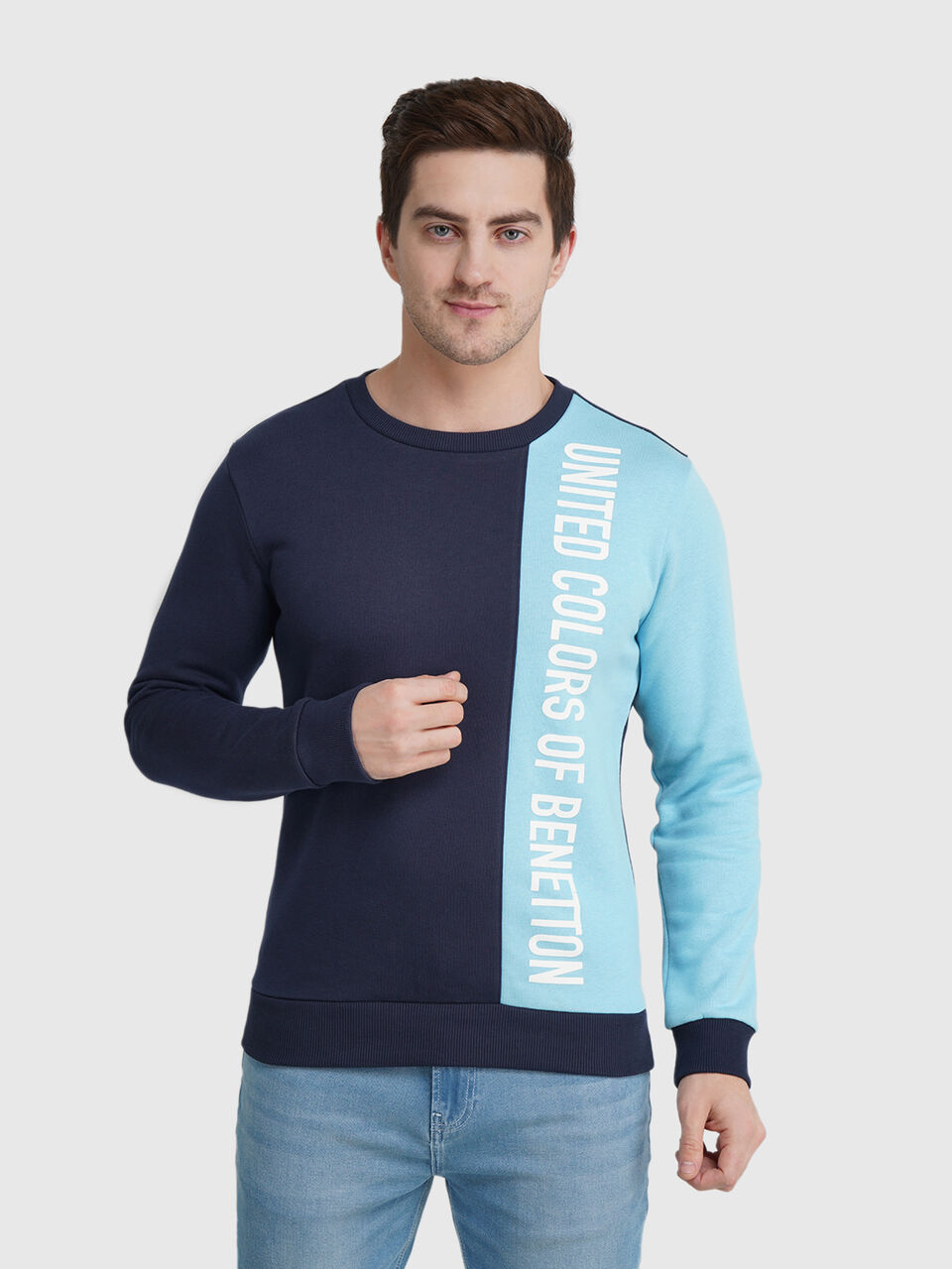 Vertical Color Blocked Sweat image number null