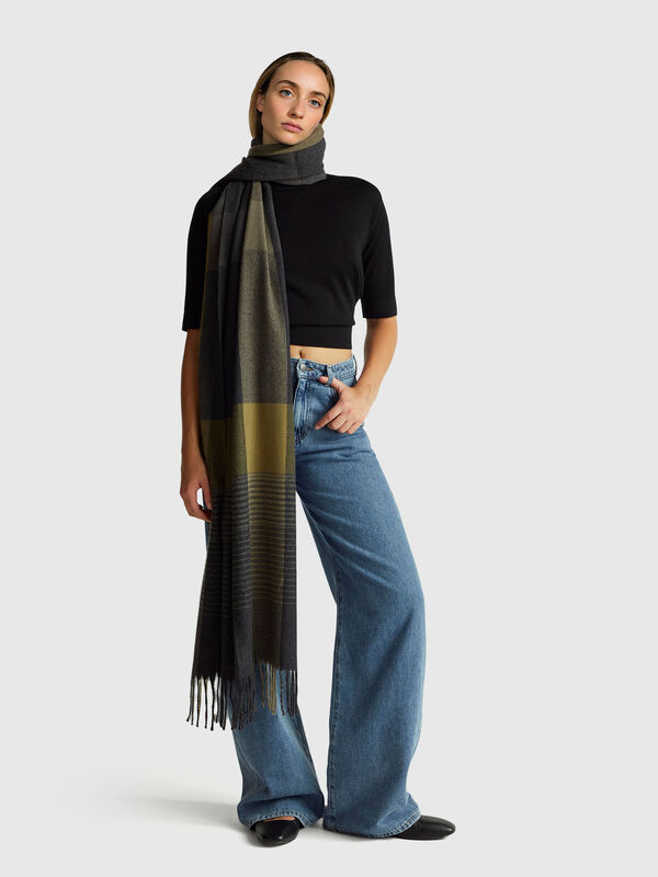 Pull à manches courtes en pure laine mérinos Femme