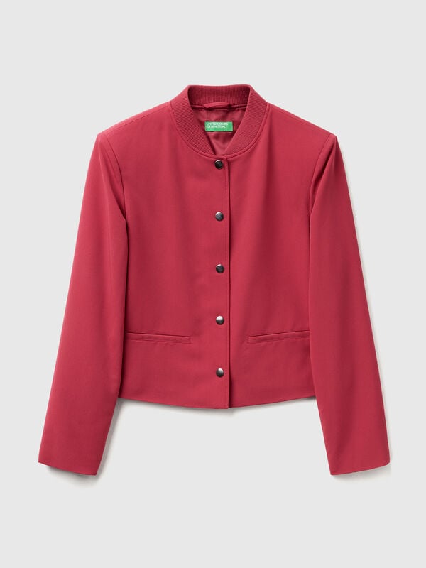 Stretch viscose blend jacket Women