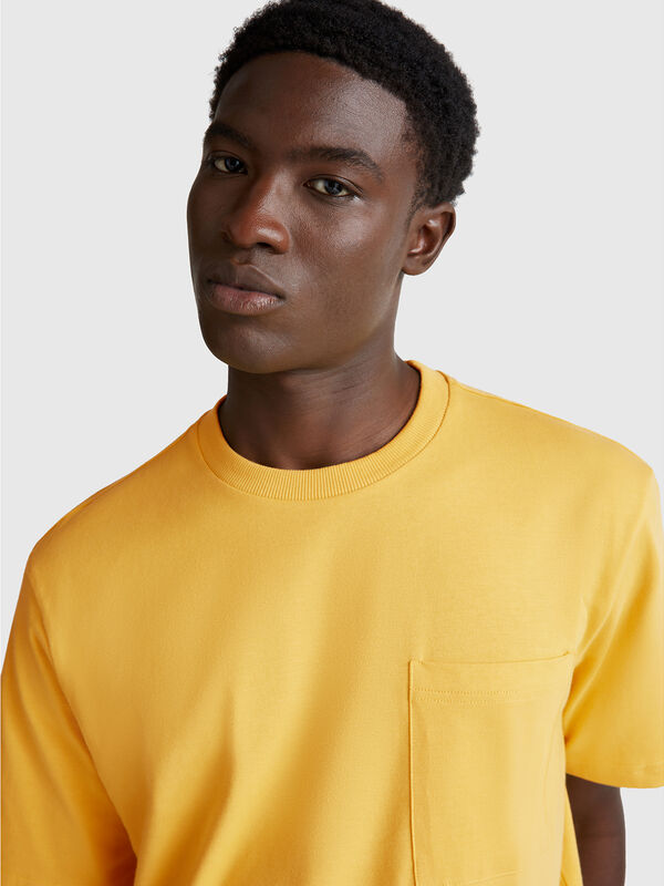 Cotton t-shirt with pocket Men