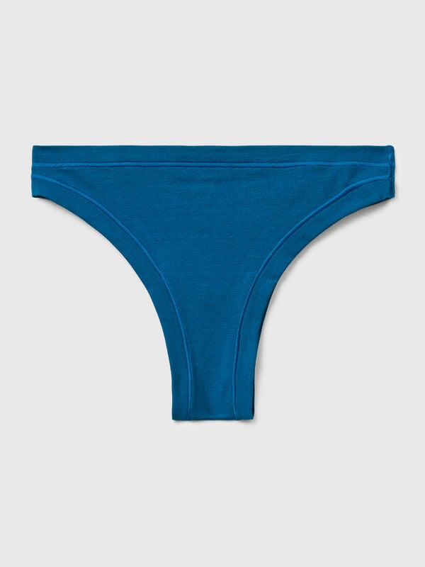 Slip brésilien en coton super extensible Femme