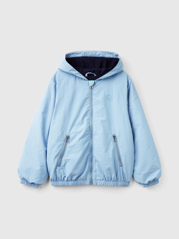 Blouson en nylon à capuche Garçon