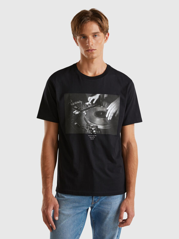 T-shirt avec impression photo Homme