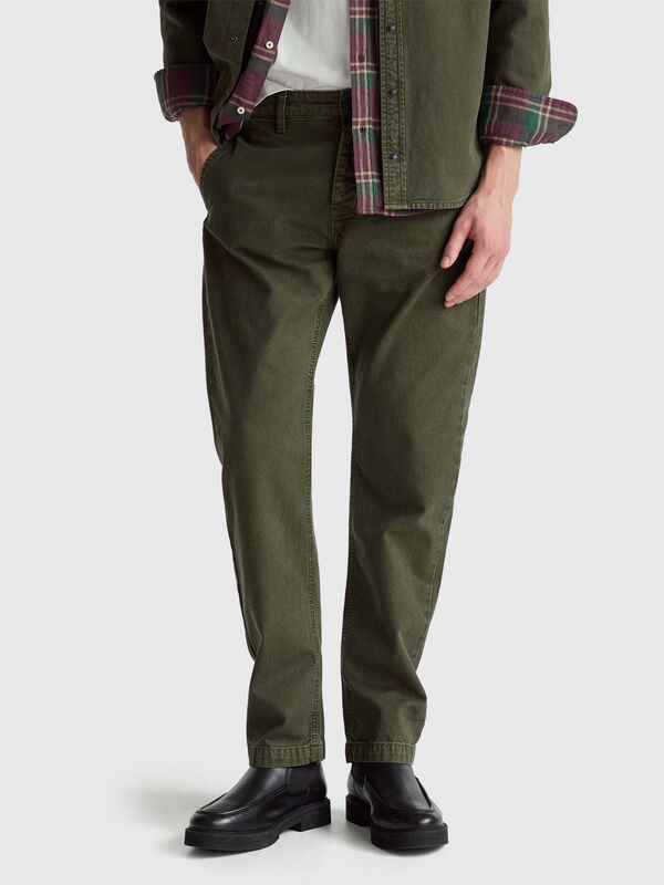 Straight fit chinos Men