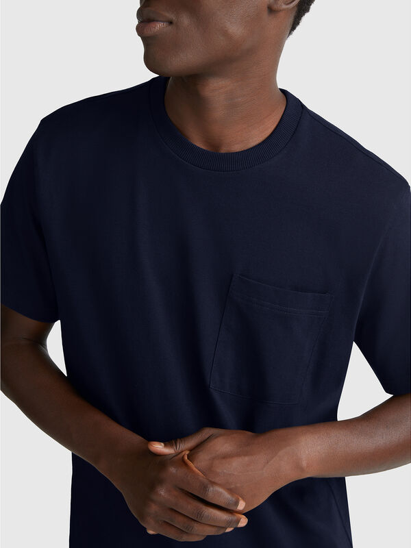 Cotton t-shirt with pocket Men