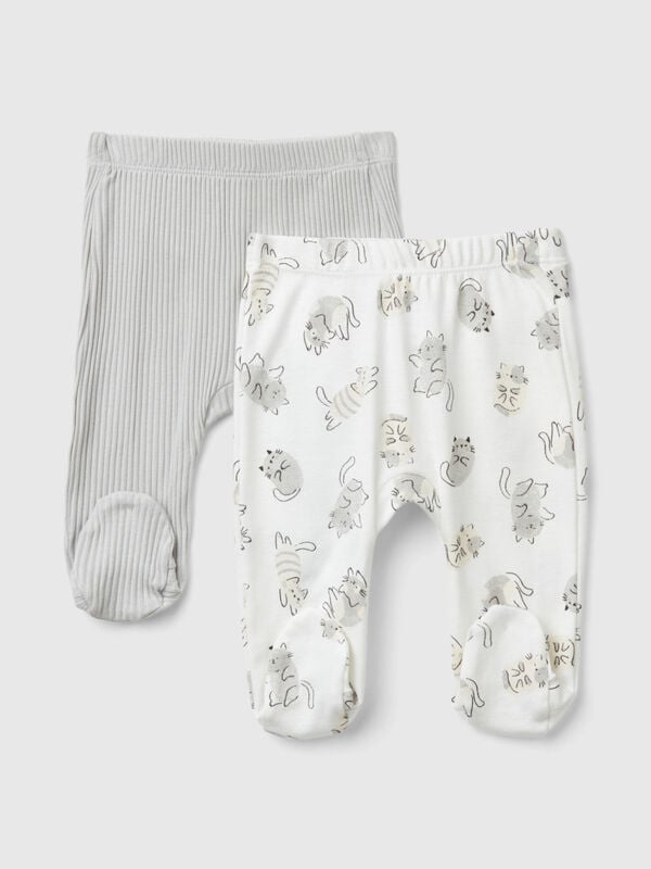 Deux pantalons en coton bio Naissancede