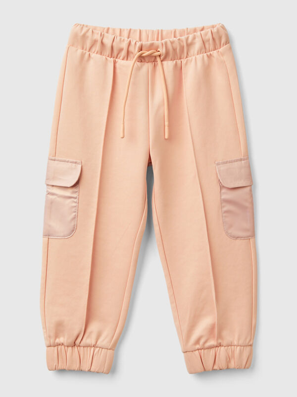 Pantalon cargo en coton stretch Filles