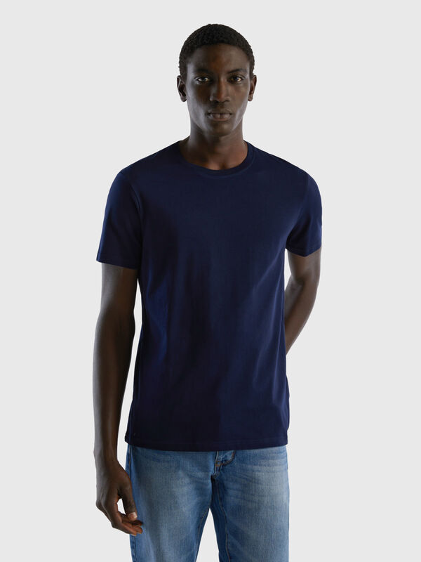 T-shirt bleu foncé Homme