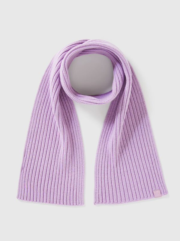 Wool blend knit scarf Junior Boy