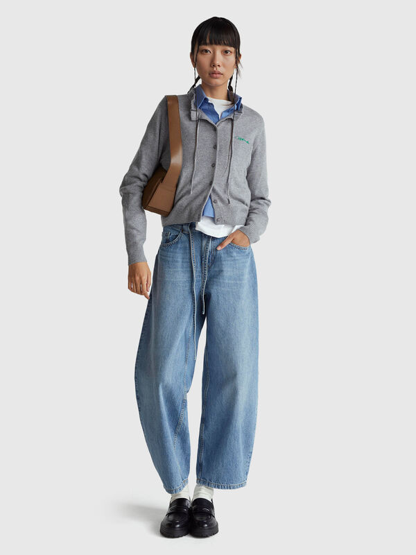 Cardigan à col volanté Femme