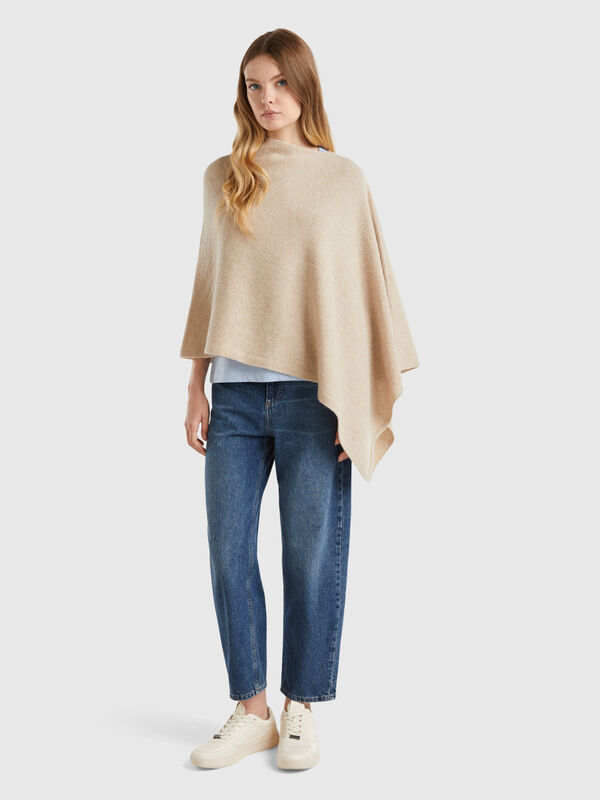 Cape en pure laine Shetland Femme