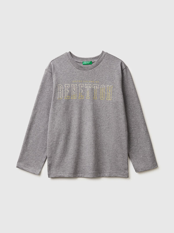 T-shirt chaud avec logo imprim&eacute; Gar&ccedil;on