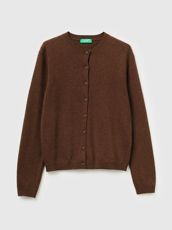 Cardigan en mélange de laine et de cachemire Femme