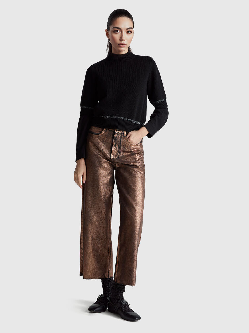 TURTLE NECK SWEATER Femme image number null