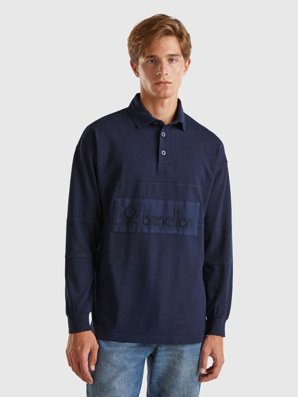 Polo de rugby en pur coton Homme