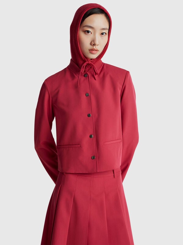 Stretch viscose blend jacket Women